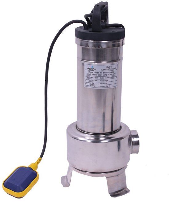 Aspira Valkenpower Dompelpomp RVS met vlotter 0,75kW 230V
