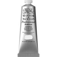 Winsor & Newton 2320644 Professionele acrylverf, hoge dekking, kunstenaarskwaliteit, lichtecht - 60ml Tube, Titanium White