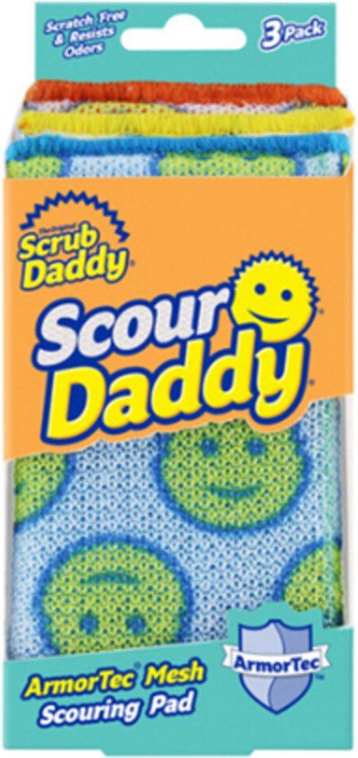Scrub Daddy Scour Daddy Spons - Geel - 3 stuks