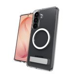 ZAGG Crystal Palace Snap Kickstand - Hoesje Geschikt voor Samsung Galaxy S26 Ultra - Compatibel met MagSafe / Qi2 - Grafeen Back Cover met Standaard - Clear
