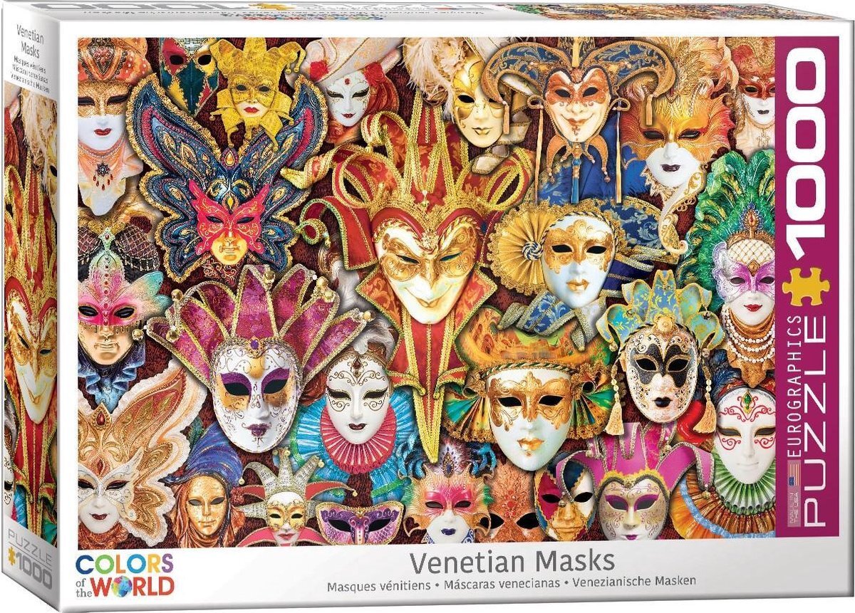 Eurographics puzzel Venetian Masks - 1000 stukjes