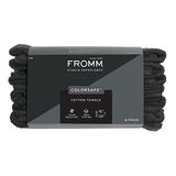 Fromm Colorsafe Handdoek, Zwart, 6 Count