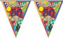 Folat Bv 2x stuks Leeftijd versiering vlaggenlijn / vlaggetjes / slinger Abraham 50 jaar geworden thema 10 meter