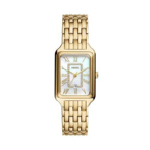 Fossil RAQUEL ES5304 Dames Horloge 26 mm - Goudkleurig