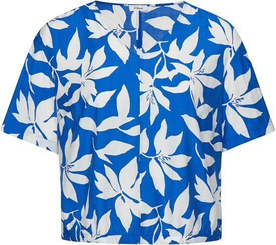s.Oliver Curve s.Oliver Bluse koningsblauw