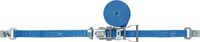 Promat/Tecwerk Sjorband | DIN 12195-2 | lengte 4 m breedte 25 mm | met ratel + plaat haak met zekering | LC omdr. 1500 daN - 4000365131