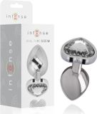 INTENSE ANAL TOYS | Intense - Metal Aluminum Anal Plug Heart White Size M