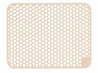 Waterval Gootsteenmat - Siliconen - Zandbeige - 36 x 46 cm - Rechthoekig
