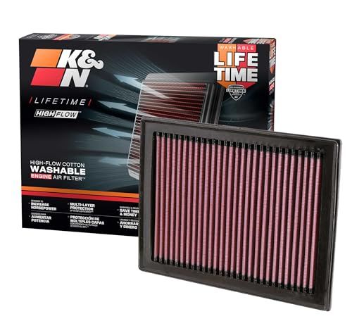 K&N vervangingsfilter passend voor Infinity FX, M56, Q50, Q60, Q70, QX70 / Nissan Juke, Micra, Note, Pulsar, Rogue, Sentra, X-trail / Renault Koleos (33-2409)