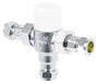 Merkloos 15mm Thermostatische Mengklep met Compressiefitting