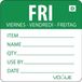 Vogue Oplosbare Kleurcode Voedseletiketten Vrijdag Groen 250 stuks