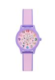Guess Tink Quartz Analoog Horloge Roze Doos: 100% Bio-Based Nylon | Armband: 100% Siliconen 32 mm GK0014L1, GK0014L2