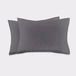NOUS Living basis kussensloop - antraciet (60x70 cm) (set van 2)