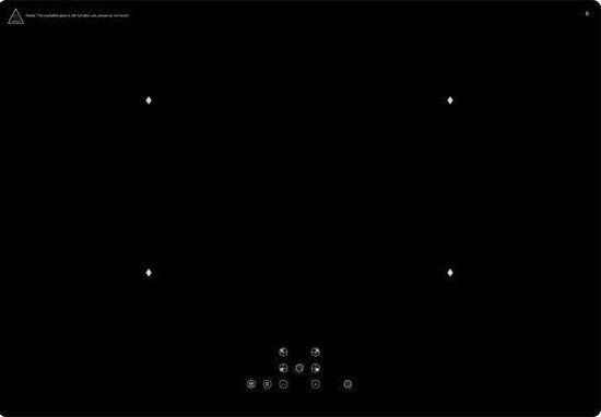 Exquisit EKI801-2 Inductie kookplaat - 4 Kookzones - Zwart