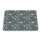 Bonamaison Pop Art Digital bedrukte muismat, antislip onderkant, voor kantoor en thuis, 22x18 cm