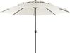 Beliani BIBIONE - Parasol - Beige - Rond - 285x285x245 cm - Plastique