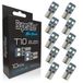 Superlite Set met 10 lampen T10 met 4 leds uit de Blue-serie, Canbus-technologie en kleurtemperatuur van 6500 K, ideaal voor auto en vrachtwagen