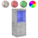 vidaXL Dressoir met LED-verlichting, betongrijs, 41x37x100 cm