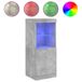 vidaXL Dressoir met LED-verlichting, betongrijs, 41x37x100 cm