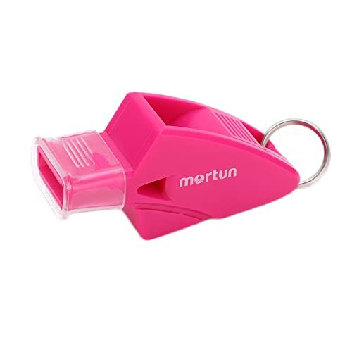 Shanrya Fluitje, draagbare wedstrijdfluit met lanyard-vingerclip voor kinderen voor scheidsrechters voor coaches(Rode Roos)