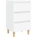 Table de chevet blanche 40x35x69 cm