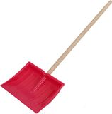 KOTARBAU® Sneeuwschep voor Kinderen, Plastic Sneeuwschep, 25x20 cm, Kindersneeuwschep met Houten Steel, Ergonomisch, Stevige Kindersneeuwschep, Roze Natuurlijke Kleur