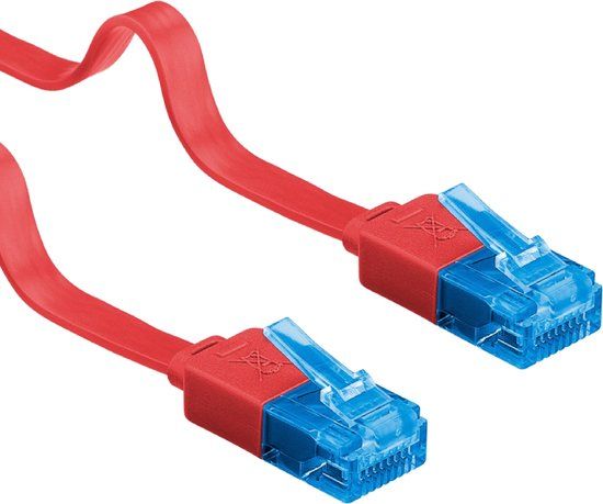 Goobay CAT6A Netwerkkabel - RJ45 - Rood - 1 m