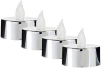 Giftdecor bougies LED - 16x - argenté