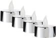 Giftdecor bougies LED - 16x - argenté