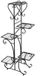 Velori Support de plantes en métal 5 niveaux - Noir