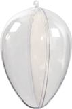 Non-branded DIY eggs - 5 pieces - acrylic - 9 cm - refillable - Easter eggs - hobby/craft material