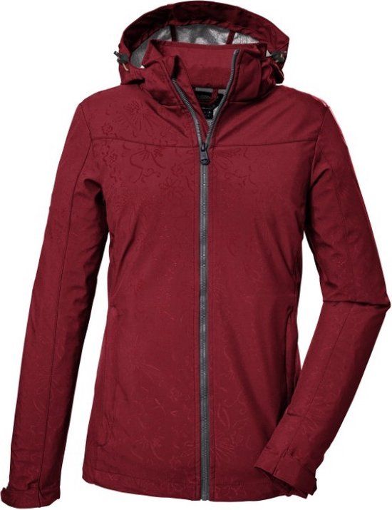 Killtec Dames Softshell Jas - Rood - Maat 36 - 41280