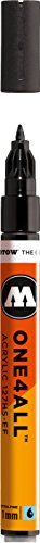 Molotow ONE4ALL Acryl Verf Marker - 1mm Extra Fijn - Signaal Zwart - 127.101