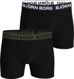 Bjorn Borg Björn Borg Cotton Stretch boxers - heren boxers normale lengte (2-pack) - zwart