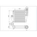 VALEO Intercooler, échangeur pour PEUGEOT: 308, 5008, 508, Rifter, 3008, 2008, Partner & OPEL: Astra, Grandland, Combo & CITROËN: C4 (Ref: 822927)