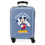 Joumma Disney Micky & Minnie, cabinekoffer, blauw, 38 x 55 x 20 cm, stijf, 2 kg, 34 l, handbagage