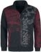 Rock Rebel by EMP Rood/zwart sweatjack met rits en prints - Heren - M