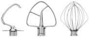 KitchenAid 1086.07 Mixer Accessoireset - RVS - 3-delig