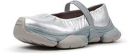 CAMPER Ballerina met riempjes ' Karst 2 ' zilver