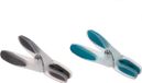 5Five wasknijpers - 24 stuks - grijs en blauw - 8 cm - kunststof