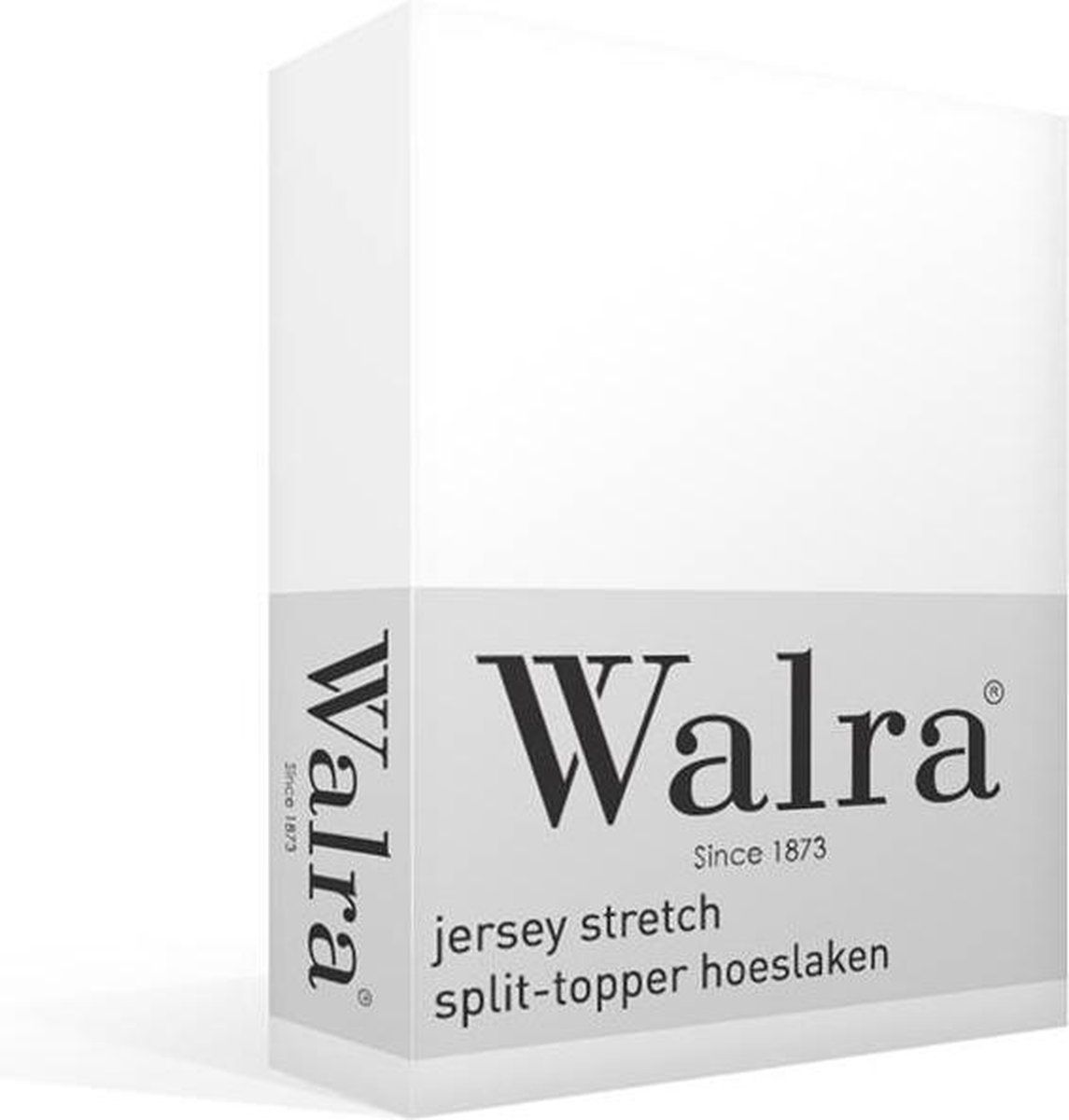 Walra Jersey Stretch Split-topper Hoeslaken - Lits-jumeaux 180x220 cm - Wit
