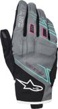 Alpinestars Stella Moblast WP gants de moto imperméables pour femme - Noir/Gris - Taille M