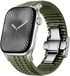 By Qubix - Redefine siliconen band - Groen - Geschikt voor Apple Watch 44 mm / 45 mm / 46 mm / 49 mm