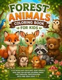 Forest Animals Coloring Book for Kids