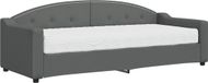 vidaXL Slaapbank met matras 80x200 cm stof donkergrijs