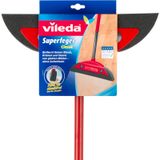 Vileda Superfeger Classic Balai, avec manche télescopique et balayeur microfibre, adapté aux personnes allergiques