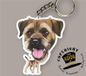 Heads Border Terrier Sleutelhanger Hond