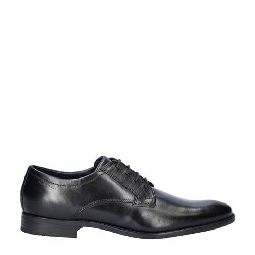 Bugatti leren veterschoenen zwart