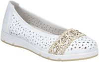 Rieker L3062 ballerina schoenen voor dames wit