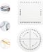 Allecto Plus - Disque Kumihimo 2 pièces Blanc Mousse